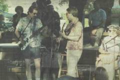 The Tropicats, on "stage" at the old Marine Park pavilion. They were famous for their Hawaiian shirt uniforms.